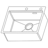 Sandonna HANDMADE HD5050 EDITION 500X500/230 MM INOX | Eponuda.com