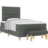  Krevet s opruga kutije Tamno siva 190 x 120 cm tkanina | shoptok.hr