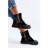 Boto High Top Women's Sneakers on Chunky Platform Black Wonise | shoptok.hr