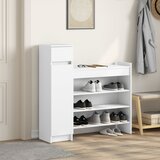 Ormarić za cipele bijeli 100,5x28x100 cm od konstruiranog drva | shoptok.hr