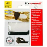 Fix-o-moll kabelska spojnica na čičak (150 x 8 mm, crne boje, 6 kom.)