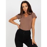 BASIC Feel Good T-shirt-B-012.83P-brown | Shoptok.si