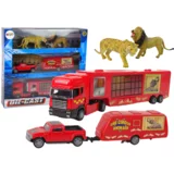  Set vozila transporteri cirkusnih životinja crveni