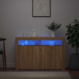  Komoda s LED svjetlima boja hrasta sonome 115,5 x 30 x 75 cm | shoptok.hr