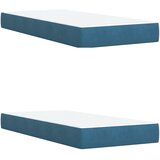  LED okvir za krevet s madracem Plava 200 x 200 cm Baršun | shoptok.hr