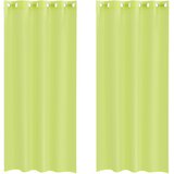 vidaXL Voile zavjese s ušicama 2 kom. jabukasto zelene 140x245 cm - Jabukova zelena 140 x 245 cm 1 s ušicama | shoptok.hr