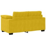  Dvodijelni set sofa s jastucima, žuti baršun | shoptok.hr