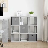  Strani šal s predalom Betonsko siva 88,5 x 29 x 84,5 cm, (5000233715) | Shoptok.si