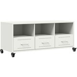 Maison Chic TV omarica - TV stojalo - Televizijska omarica bela 100,5x39x43,5 cm jeklo, (21701051) Cene