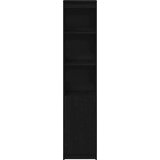 vidaXL Visoka ploča crni hrast 37,5x35x180 cm izrađeno drvo | shoptok.hr