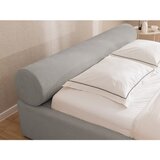 Ropez Svetlo siva oblazinjena zakonska postelja s prostorom za shranjevanje z letvenim dnom 160x200 cm Cille – | Shoptok.si