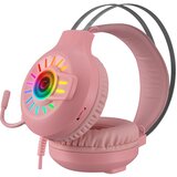 Slusalice RAMPAGE ZENGIBAR RM-K44 RGB Gaming roze | Eponuda.ba