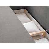 Micadoni Siva sklopiva/s prostorom za odlaganje sofa 231 cm Elen – | shoptok.hr