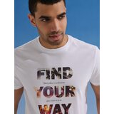 Sinsay Pamučna majica s natpisom Find Your Way | shoptok.hr