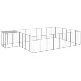  Kavez za pse srebrni 15,73 m² čelični | shoptok.hr