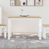 Furnova Jedilna miza Panama bela 117x60x75 cm trdna borovina, (21946284) Cene
