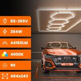  LED stropno svetlo LED/384W/85-265V 4000K 484x243 cm CRI 90 IP54 bela | Eponuda.com