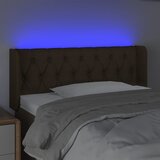  LED uzglavlje tamnosmeđe 93x16x78/88 cm od tkanine | shoptok.hr