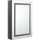 vidaXL led kopalniška omarica z ogledalom sijoče siva 50x13x70 cm, (20622481) | Shoptok.si