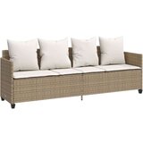  5-dijelni vrtni set sofa s jastucima bež od poliratana | shoptok.hr