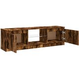 TV ormarić s LED svjetlima boja dimljenog hrasta 120x30x36 cm | Eponuda.com