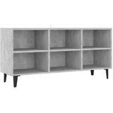 TV ormarić s metalnim nogama siva boja betona 103,5x30x50 cm | shoptok.hr