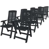  9-dijelni vrtni blagovaonski set od plastike antracit | shoptok.hr