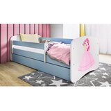 MID.YOU Dječji krevet Dreamy princeza s ružom 160x80 sa madracem s ladicom Plava | shoptok.hr