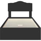  Postelja s shranjevanjem Črna 100 x 200 cm Konstruiran les, (5000106442) | Shoptok.si