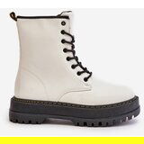 EVENTO Insulated Ankle Boots Made of Eco Leather Zipper White Lay | Eponuda.ba