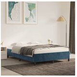  Posteljni okvir temno moder 140x200 cm žamet | Shoptok.si