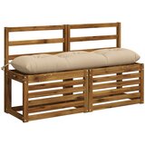  Jastučić za klupu VIANEN 100% poliester Krem 110 x 30 x 12 cm Slike