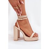 Boto Women's Heeled Sandals With Strap Beige Fevenne | ePonuda.com