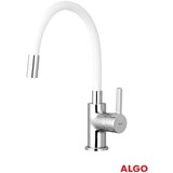 Algo Baterija za sudoperu sa fleksibilnim belim izlivom BLA400W | Eponuda.com