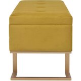  Klupa s pretincem za pohranu 105 cm boja senfa baršunasta | shoptok.hr
