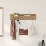 vidaXL Nadwyčajna obešalnik za plašče artisan hrast 80 x 10.5 x 18 cm | Shoptok.si