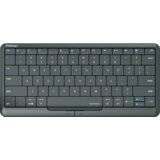 Prestigio Click&amp;Touch 2, wireless multimedia smart keyboard with touchpad embedded into keys, auto-switch between keyboard and touchpad modes, touch multimedia sliders, left and right physical "mouse" buttons, connects up to 4 devices via Bluetooth and Type-C, Clevetura App. KB layout: ENG, color: space grey | shoptok.hr
