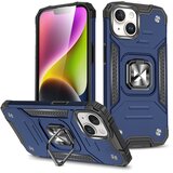 Wozinsky Armored etui z držalom za prste za iPhone 15 Plus Ring Armor moder, (21521791) | Shoptok.si