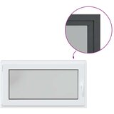  Prozor za podrum RISOR Antracit 110 x 50 cm PVC i staklo - Antracit 110 x 50 cm (trostruki sloj) Nagibanje i okretanje lijevo | shoptok.hr