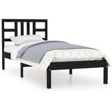  Za krevet od masivnog drva crni 100 x 200 cm | shoptok.hr
