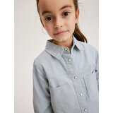 Reserved - Pamučna košulja s vezom - bljedoplavo | shoptok.hr