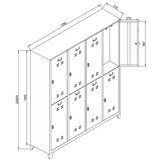 Hanah home Ormarić za skladištenje Js1030Ma | ePonuda.com