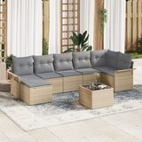 vidaXL set za vrtni kauč s jastučićima crni poli ratan | shoptok.hr