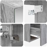  Set ormarića za kupaonicu 5 kom. Siva Sonoma Konstruirano drvo | shoptok.hr