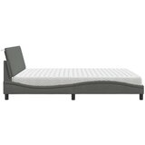 vidaXL Postelja z vzmetnico temno siva 180x200 cm blago | Shoptok.si
