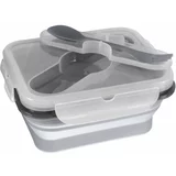 Zopa Silicone Lunch Box komplet pribora za jelo Dove Grey 1 kom