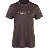 Endurance Dámské tričko Wange Melange S/S Tee Black Bean Cene