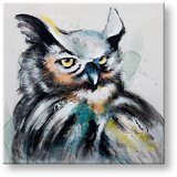  Naslikana slika na platnu SOVA 1-delna 60x60 cm CWF1279HE1 Cene