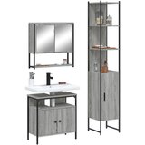 Maison Chic Kopalniški sestavi - Kopalniško pohištvo 3 kosi siva sonoma inženirski les, (21788034) | Shoptok.si