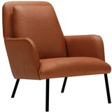 Sits Fotelj v konjak rjavi barvi Oliver – | Shoptok.si